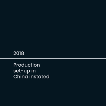2018 Production set-up in China instated 